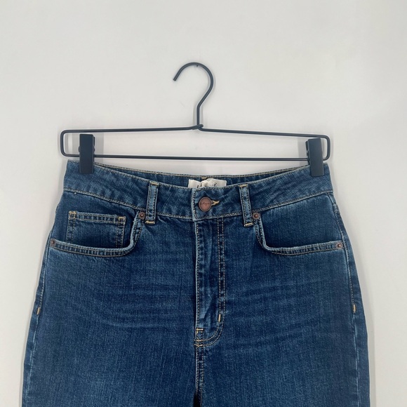 La Ligne Meredith High Rise Cropped Flare Jeans In George - Picture 1 of 8